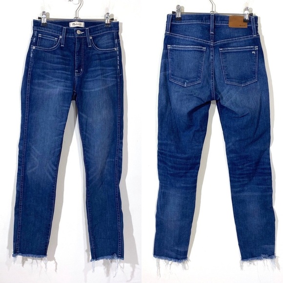 Madewell Slim Straight Jeans: Raw-Hem Edition 25 - Picture 2 of 8